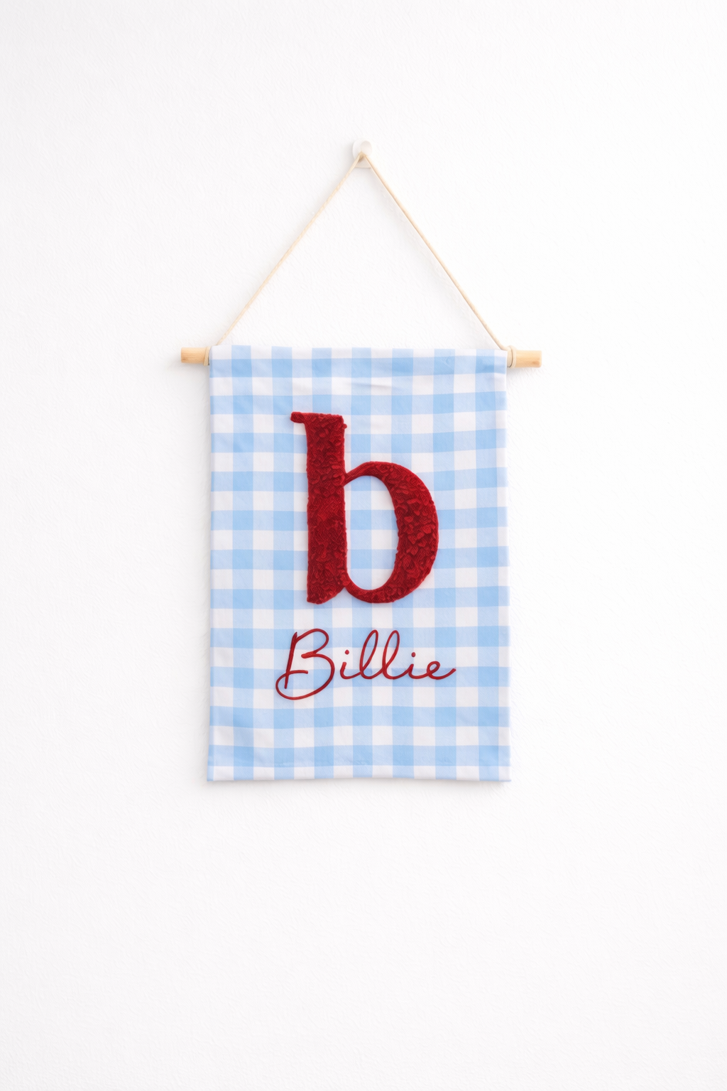 Personalised Embroidered Wall Banner