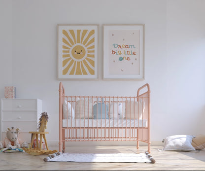 Kids Room Wall Art Set | Neutral Nursery Digital Prints | Ballerina, Animal & Sunshine Collection | Instant Download Decor