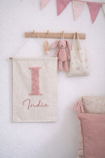 Personalised Embroidered Wall Banner