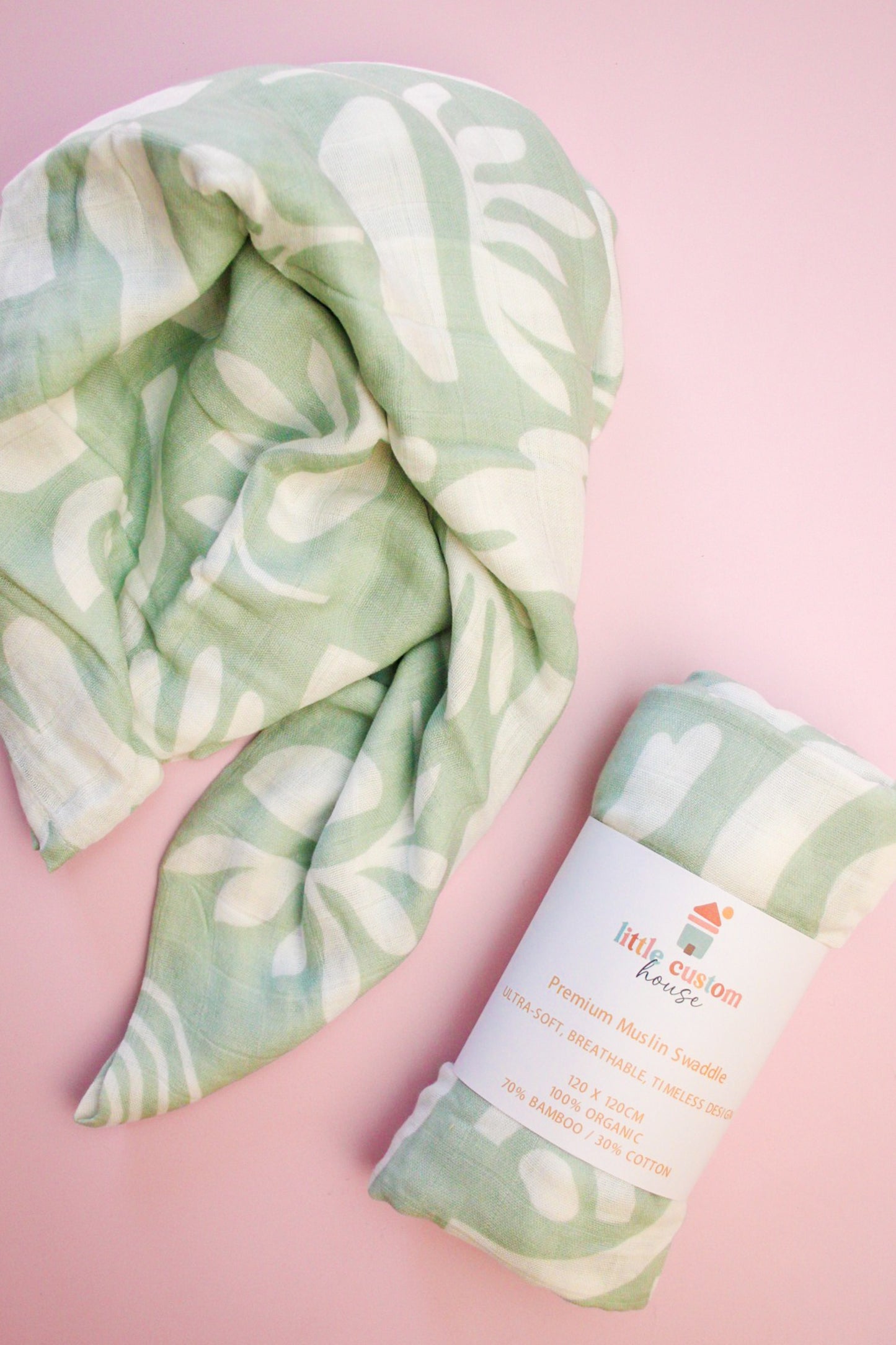 GOTS Certified Premium Muslin Swaddle- Soft, Stylish & Breathable