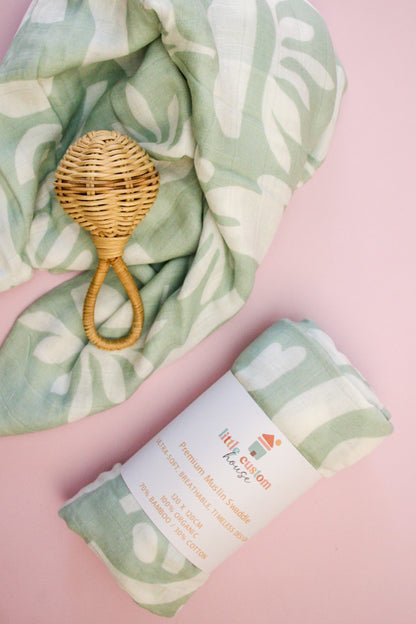GOTS Certified Premium Muslin Swaddle- Soft, Stylish & Breathable