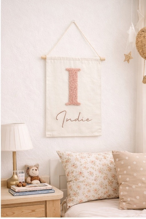 Personalised Embroidered Wall Banner
