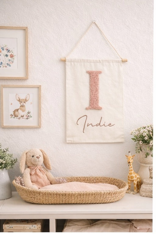 Personalised Embroidered Wall Banner