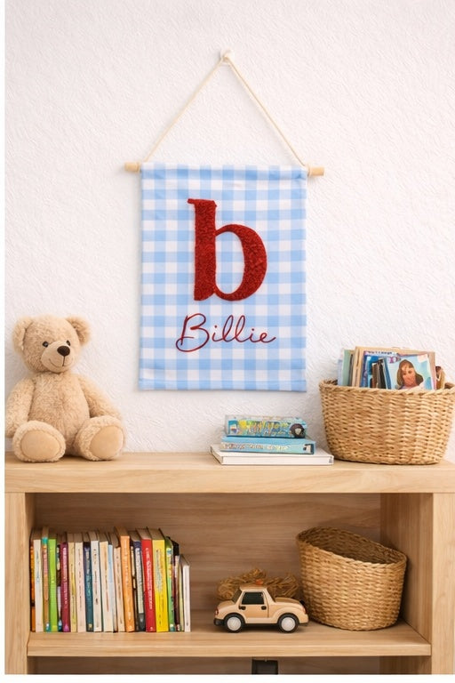 Personalised Embroidered Wall Banner