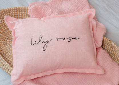 Linen Nursery Cushion.