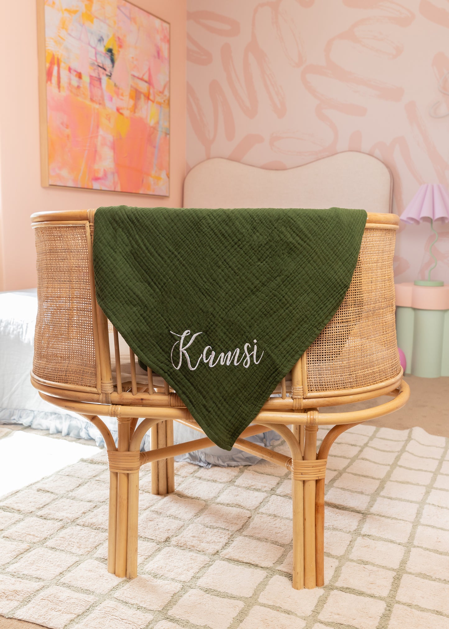 Personalised Premium Muslin Swaddle - Soft, Lightweight & Customisable