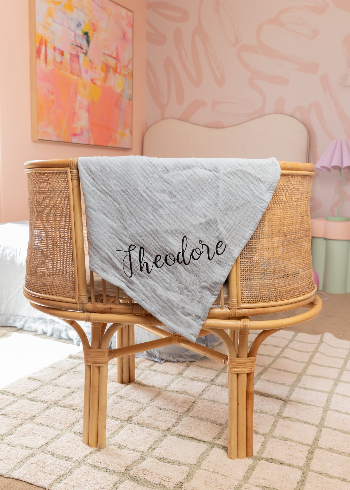 Personalised Premium Muslin Swaddle - Soft, Lightweight & Customisable