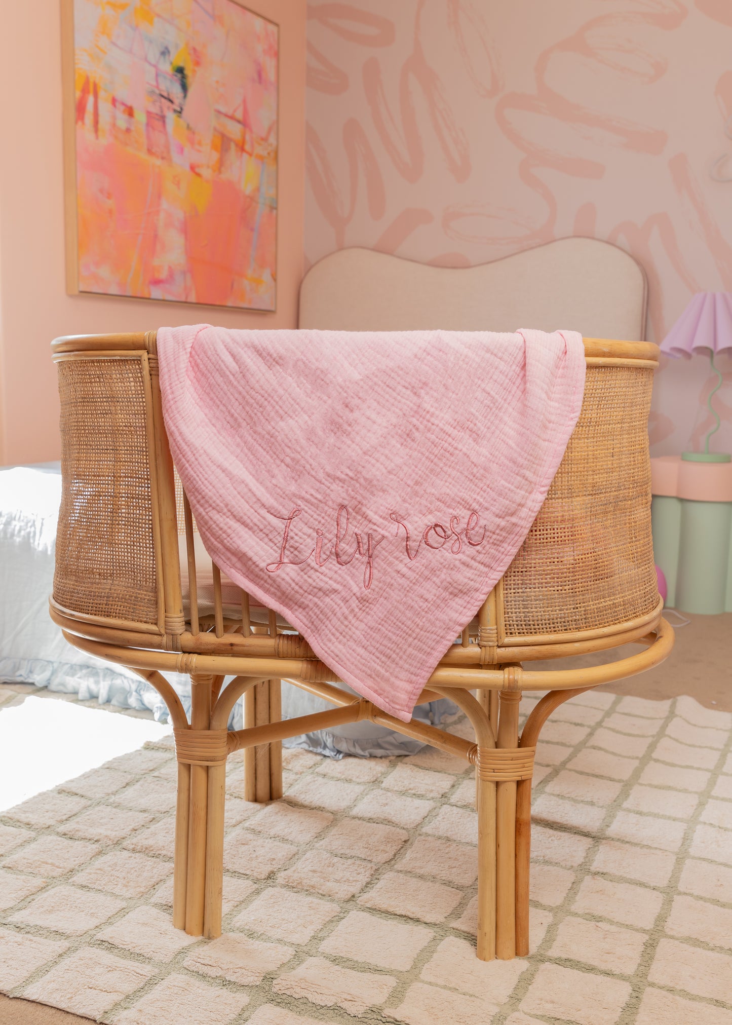 Personalised Premium Muslin Swaddle - Soft, Lightweight & Customisable