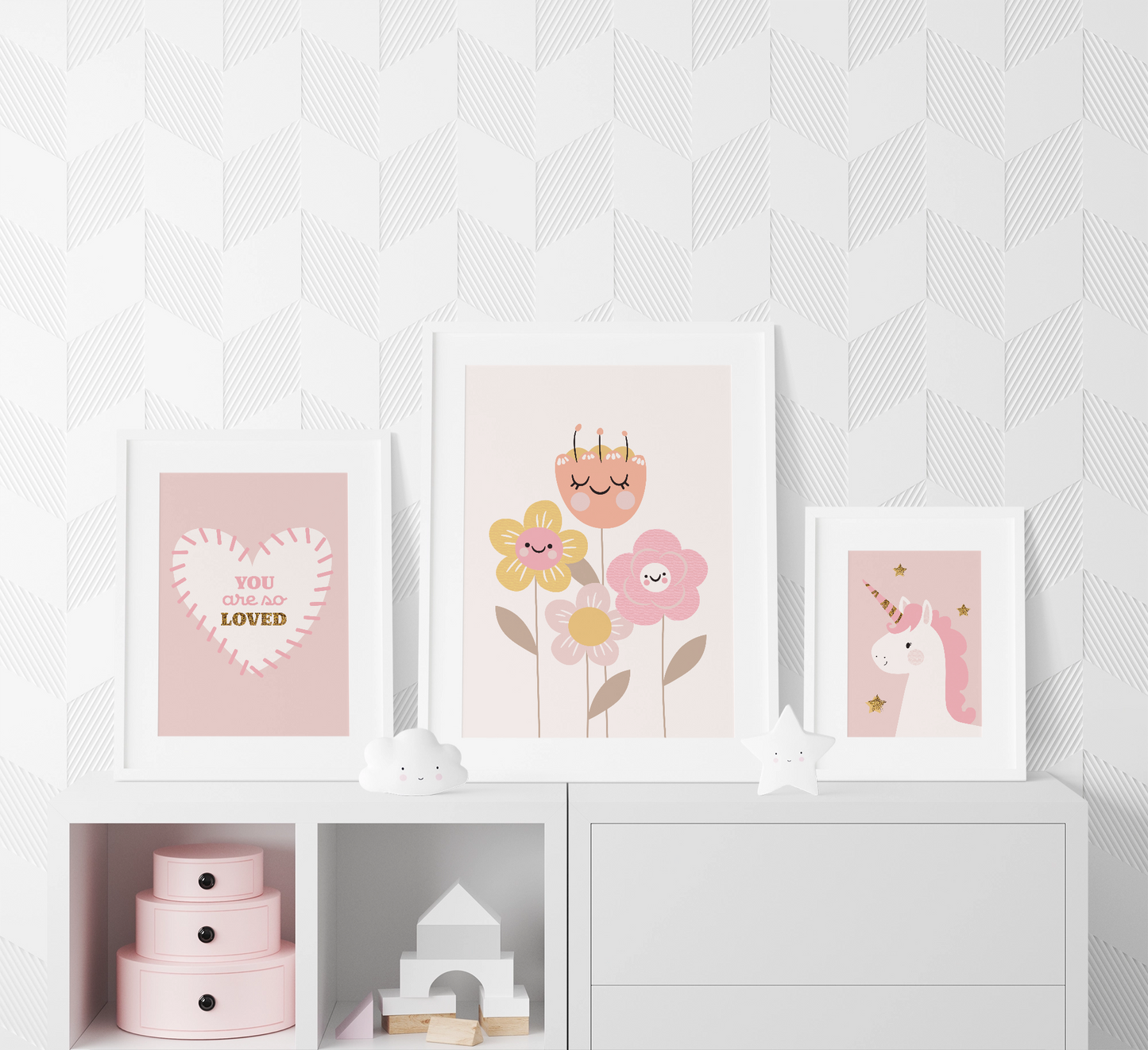 Kids Room Wall Art Set | Neutral Nursery Digital Prints | Ballerina, Animal & Sunshine Collection | Instant Download Decor
