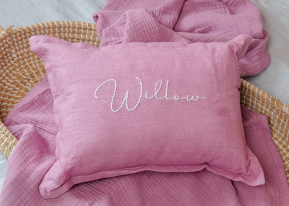 Linen Nursery Cushion.